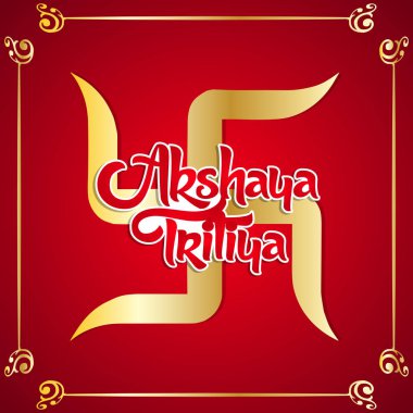 güzel ve yaratıcı bir tasarım çizim ile mutlu Akshaya Tritiya için hoş ve güzel soyut.