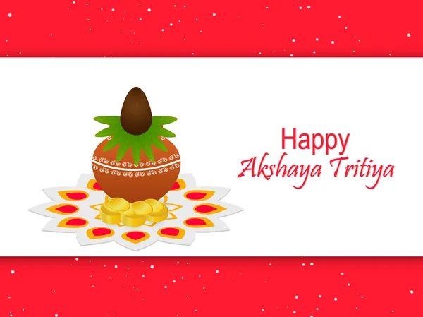 Schöne Und Schöne Abstrakte Für Glückliche Akshaya Tritiya Mit Schönen — Stockvektor