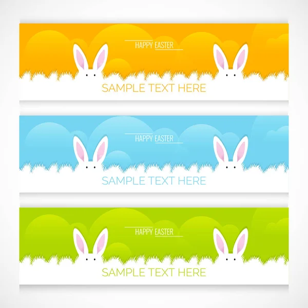 Nice Beautiful Header Banner Happy Easter Nice Creative Design Illustration — Stock Vector