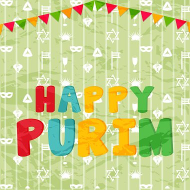 Mutlu Purim için hoş ve güzel soyut bir arka plan resimde güzel ve yaratıcı bir tasarım ile.