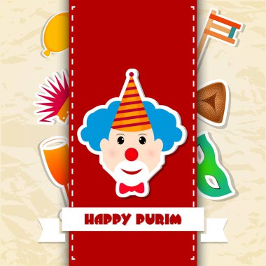 nice and beautiful abstract for Happy Purim with nice and creative design illustration in a background. clipart