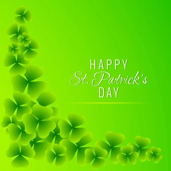 Belle Belle Abstraction Pour Happy Saint Patrick Day Avec Illustration — Image vectorielle