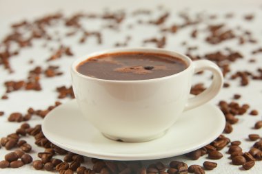 kahve süt Üstten Görünüm