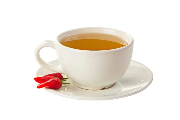Вкусный горячий чай из перца — стоковое фото