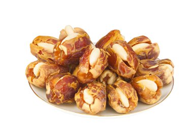 Lezzetli olgun incir plaka üzerinde yalan arka plan beyaz