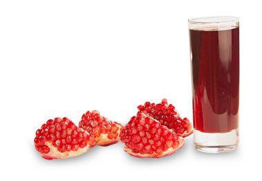 ahşap üzerine güzel cam olgun nar lezzetli suyu