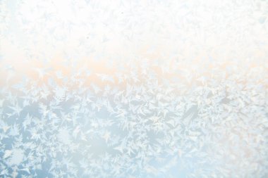 güzel kış doku desenleri Frost'un penceresinde