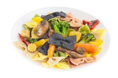 iştah açıcı renkli farfalle makarna makarna 