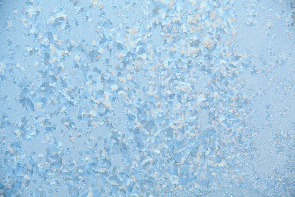 Красивые зимние текстуры мороза на окне — стоковое фото