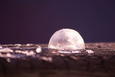  donmuş sabun köpüğü ile kış arka plan