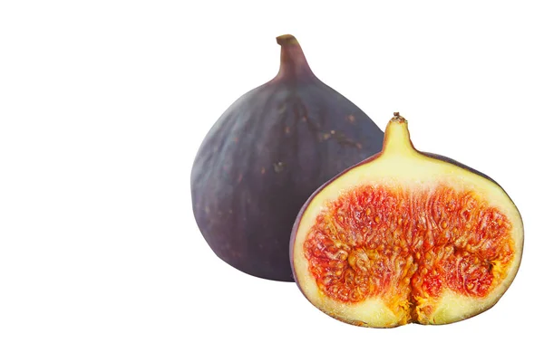 Juicy figs isolated on white background — Stock Photo, Image