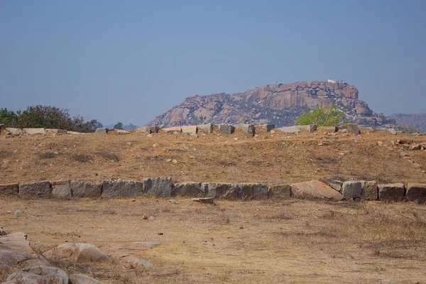 Vackra landskapet i staden av Hampi i Indien — Stockfoto