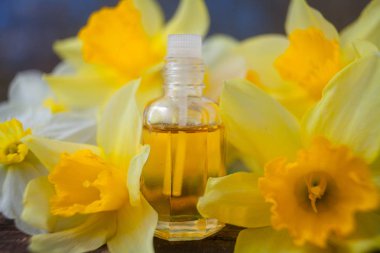 Güzel Cam masaya çiçek özü