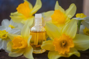 Güzel Cam masaya çiçek özü