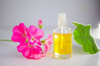 Güzel Cam masaya çiçek özü