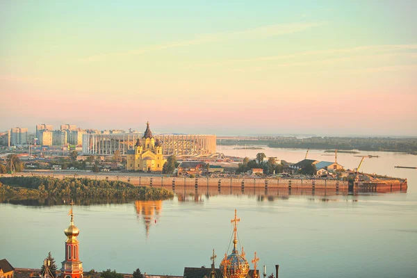 Пейзаж Нижнего Новгорода — стоковое фото