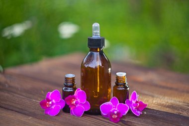 Güzel Cam masaya orkide çiçek özü