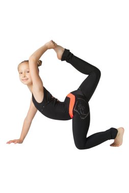 güzel kadının yoguna beyaz arka plan yapması