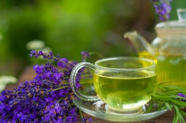 masada güzel cam kase lezzetli yeşil çay