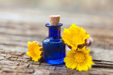 foalfoot uçucu yağ masada güzel şişe