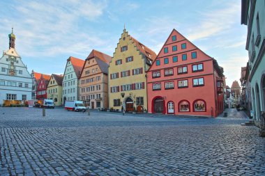 Rothenburg ob der Tauber 'in güzel Deutsch caddesi