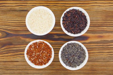 Çiğ pirinç tavada pilav için inliyor.