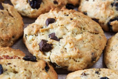 Ev yapımı anneler çikolata Çerezler closeup