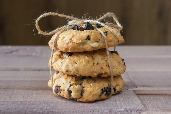 Крупним планом купа з домашніх мам шоколадне печиво — стокове фото