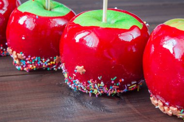 şeker elma ahşap tablo