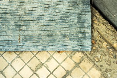 Mavi mat bej döşeme