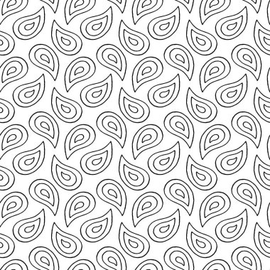 Elle çizilmiş desenli seamless modeli