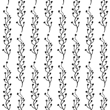 Elle çizilmiş dalları Seamless Modeli
