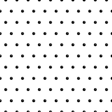 Elle çizilmiş polka dot seamless modeli