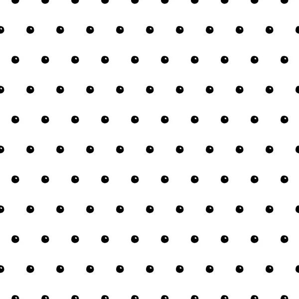 Hand Drawn Polka Dot Seamless Pattern — Stock Vector