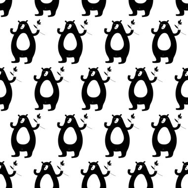 Çizgi film ayı Seamless Modeli