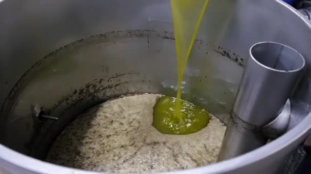 Olive oil extraction plant. — Stock Video