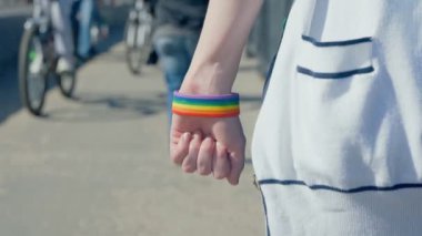 Zafer işareti, lgbt, yakın çekim, mo yavaş