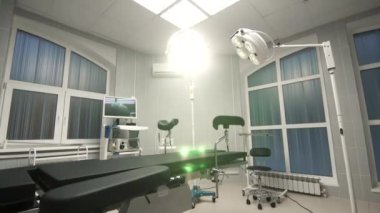 Dolly zoom arka planını modern işletim Oda Hastanesi