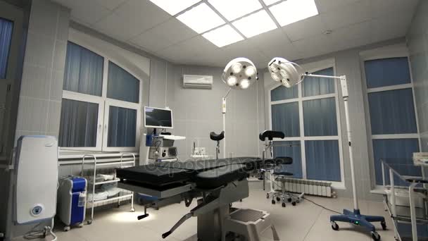 Zázemí moderního operačního sálu v nemocnici — Stock video