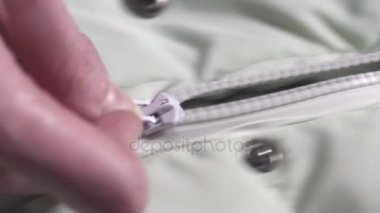 fermuarlı ceket makroyu kapatın