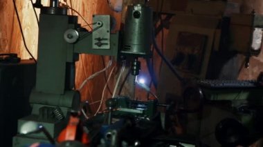 Cnc makine yakın çekim sondaj çalışması