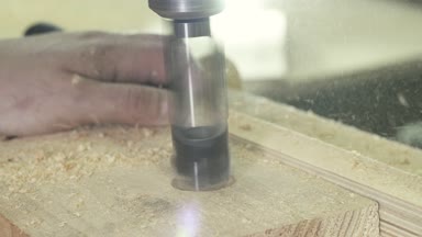 ahşap delme makinesi yakın çekim