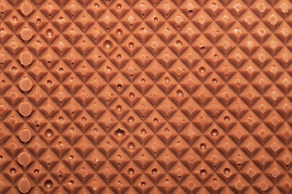 Chocolate Bar Macro Texture Squared Pattern — Stock Photo, Image