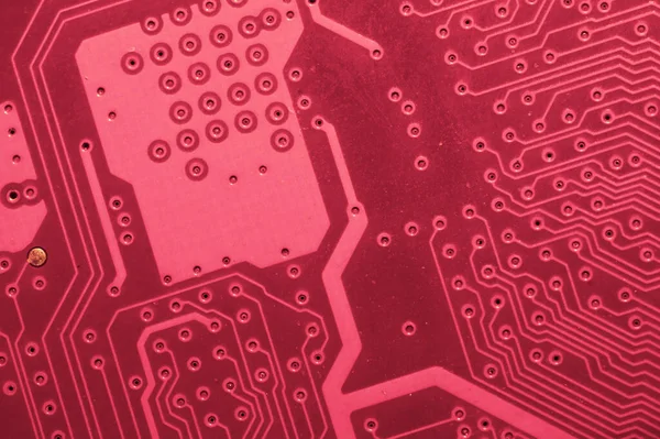 Ηλεκτρονικός Πίνακας Κυκλωμάτων Αφηρημένο Φόντο Μητρική Πλακέτα Του Υπολογιστή Κλείνει — Φωτογραφία Αρχείου