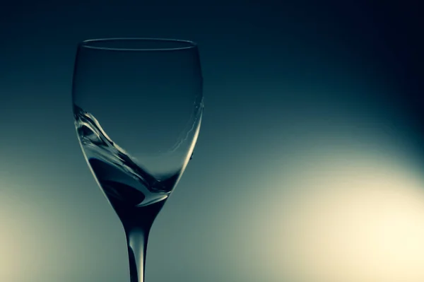 Water Splash Glass Glowing Background Splashing Water Wine Glass Transparent — Stock Photo, Image