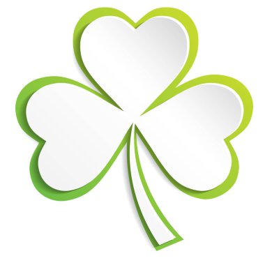 İrlandalı shamrock happy St patrick's day için arka planda kalıyor. EPS 10.