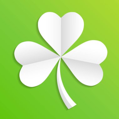 İrlandalı shamrock happy St patrick's day için arka planda kalıyor. EPS 10.