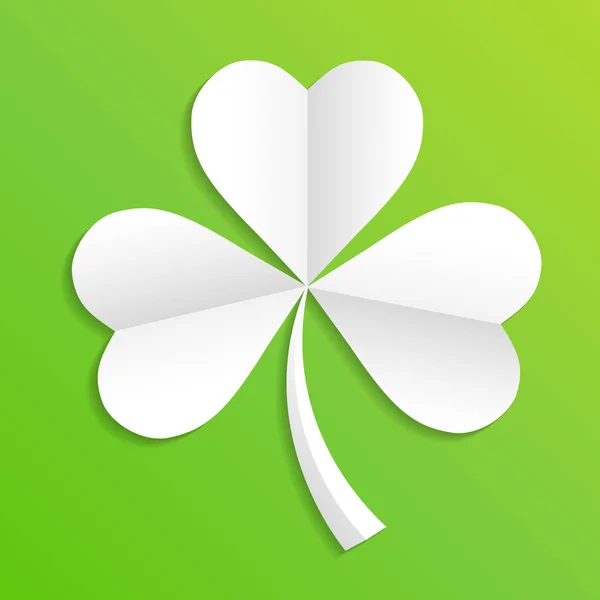 El trébol irlandés deja un fondo para el Feliz Día de San Patricio. EPS 10 . — Vector de stock
