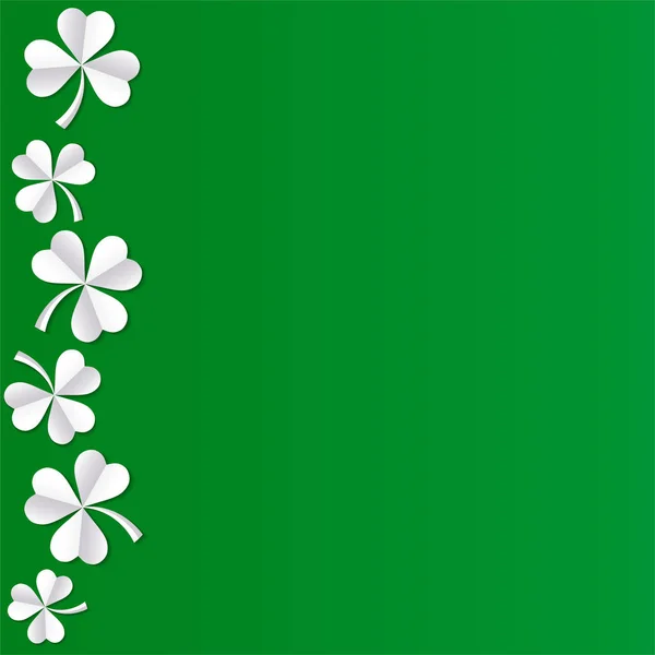 Irländska shamrock löv bakgrund för Happy St. Patrick's Day. EPS-10. Ekologi-konceptet. — Stock vektor