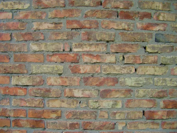 Antiga parede de tijolo vermelho textura de fundo fechar — Fotografia de Stock